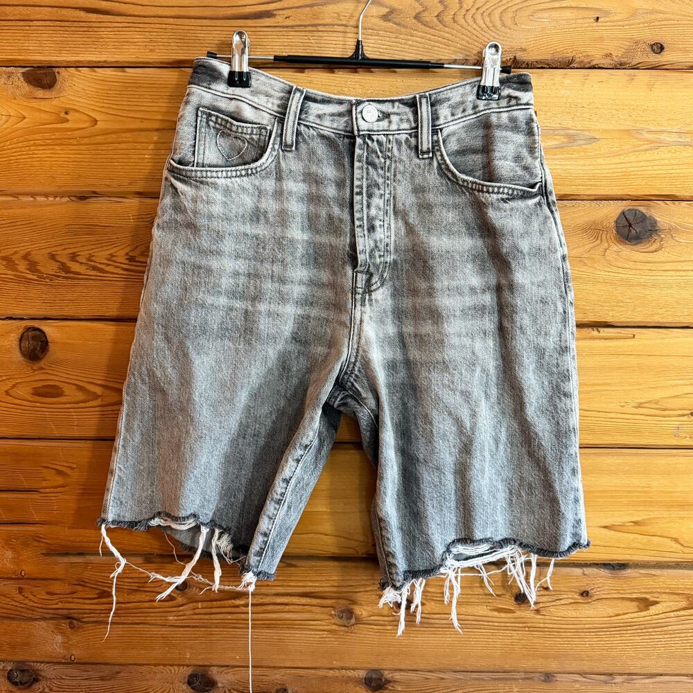 7 for All Mankind Easy James Jeans Shorts 26 Gray